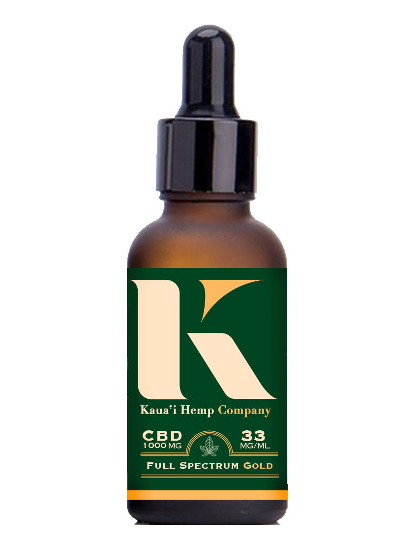 Full Spectrum Gold 1000 mg/ 30 ml - Kauai Hemp Company