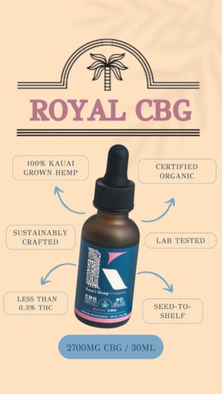 Hawaii Grown & Crafted, Organic CBD Oil & Products